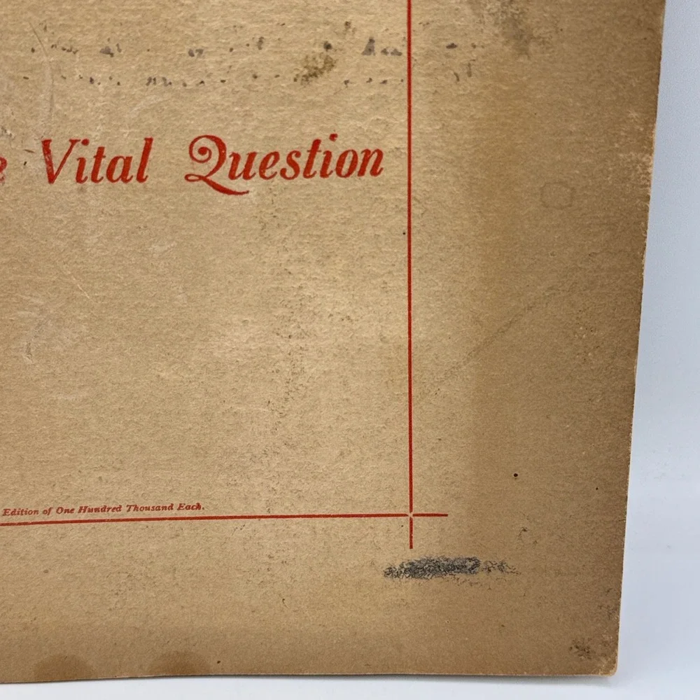 H. D. Perky The Vital Question Antique 1897 Tan Shredded Wheat Cookbook Advert